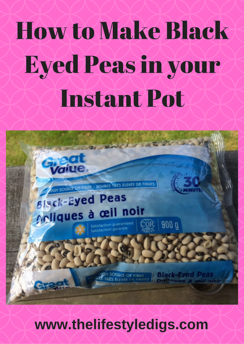 How to Make Black Eyed Peas in your Instant Pot