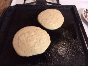 Eggnog Pancakes for One