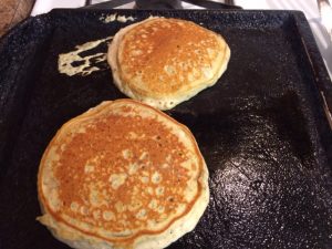 Eggnog Pancakes for One