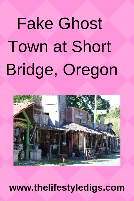 Fake Ghost Town at Short Bridge, Oregon