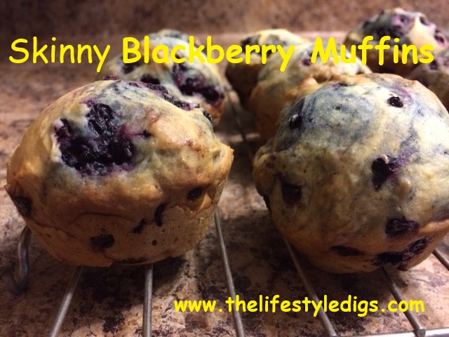 Skinny Blackberry Muffins