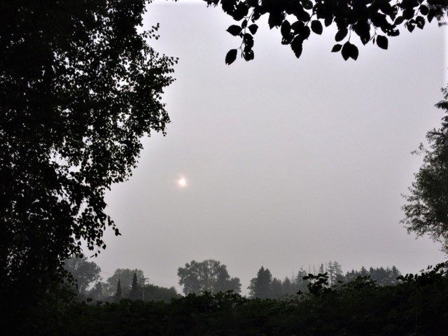 Smoky Skies from US Wildfires Settle over Cloverdale